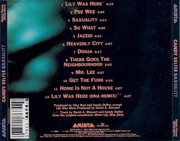 Candy Dulfer – Saxuality CD VG+/VG+