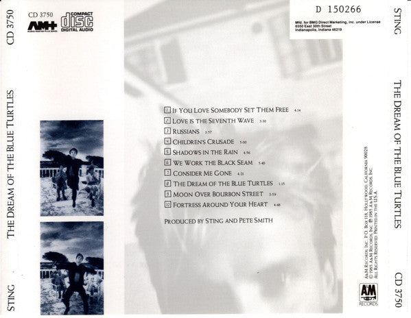 Sting – The Dream Of The Blue Turtles CD VG+/VG+