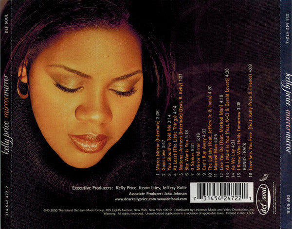 Kelly Price ‎– Mirror Mirror CD VG/VG