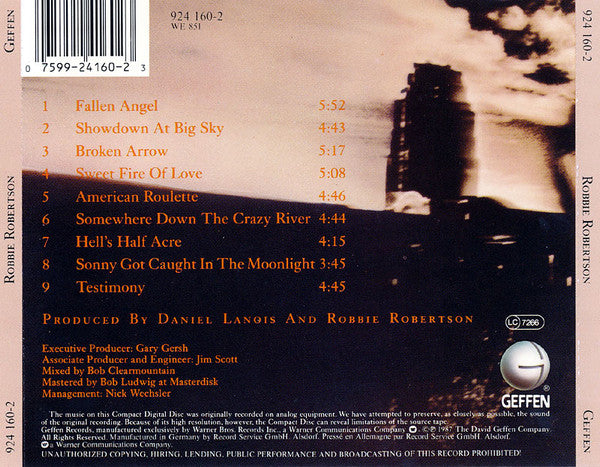 Robbie Robertson – Robbie Robertson CD VG+/VG+