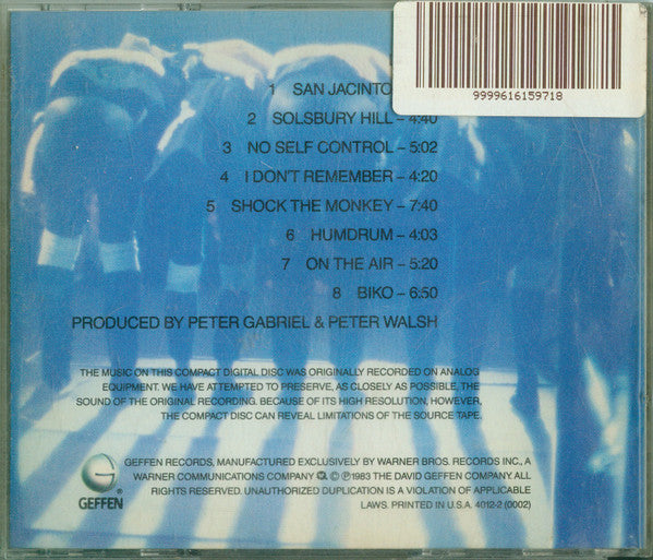 Peter Gabriel – Plays Live Disc 2 CD VG+/VG+