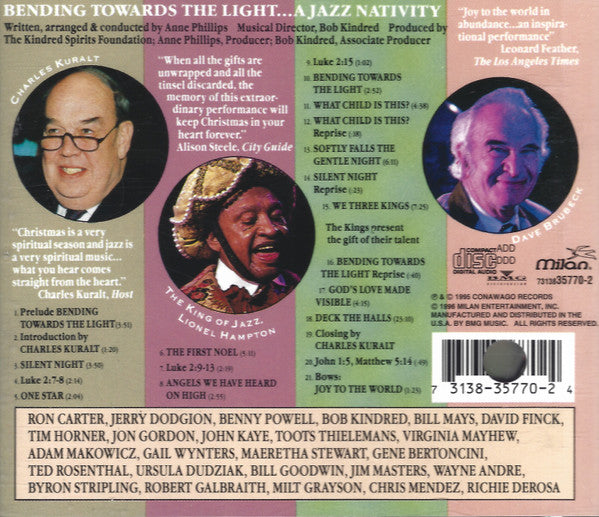 Various ‎– Bending Towards The Light: A Jazz Nativity CD VG+/VG+