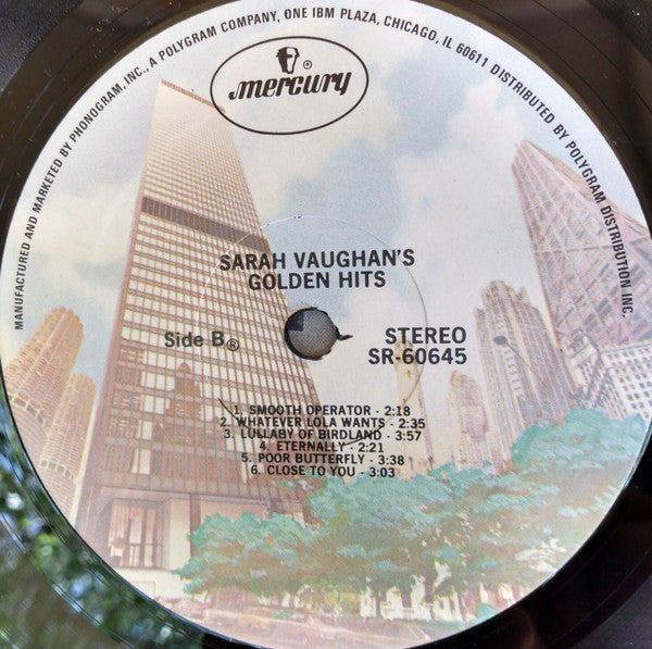 Sarah Vaughan ‎– Sarah Vaughan's Golden Hits Vinyl LP SR 60645 VG+/VG+