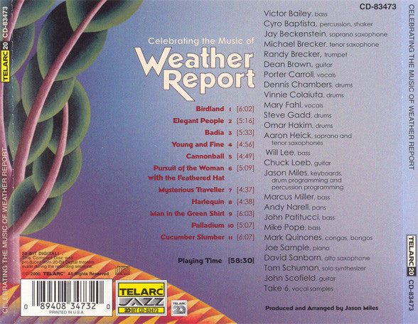Various – Celebrating The Music Of Weather Report CD VG+/VG+