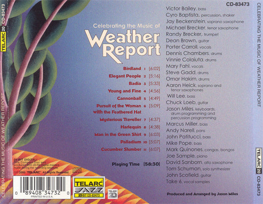 Various – Celebrating The Music Of Weather Report CD VG+/VG+