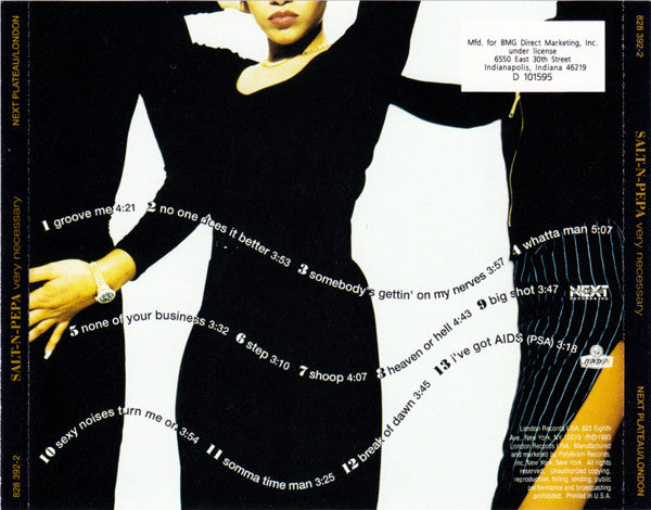 Salt 'N' Pepa – Very Necessary CD VG+/VG+