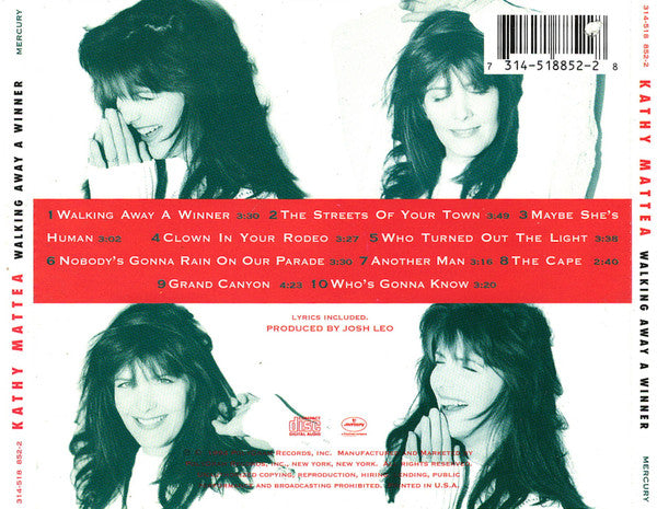 Kathy Mattea ‎– Walking Away A Winner CD VG+/VG+