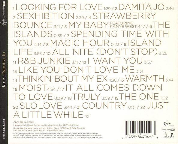 Janet – Damita Jo CD