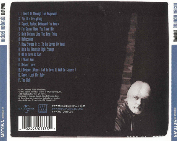 Michael McDonald – Motown CD VG+/VG+