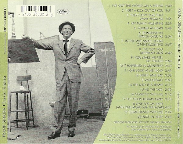 Frank Sinatra – Classic Sinatra - His Great Performances 1953-1960 CD Mint Condition