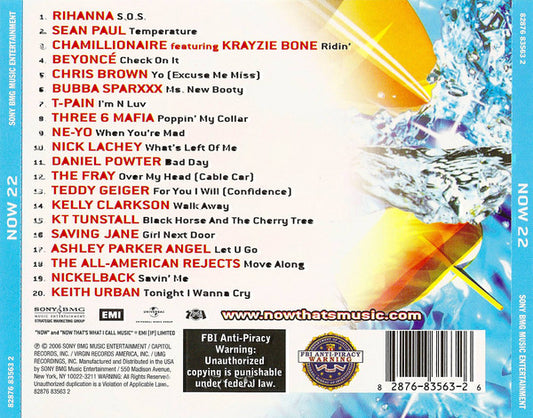 Various – Now That's What I Call Music! 22 CD Mint Condition