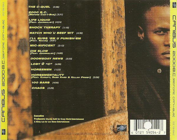 Canibus ‎– 2000 B.C. (Before Can-I-Bus) CD Mint Condition