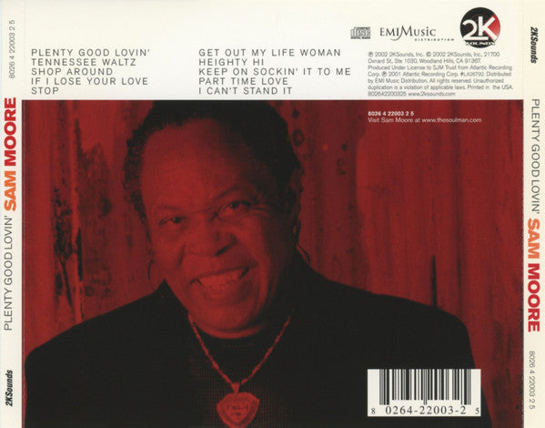 Sam Moore ‎– Plenty Good Lovin' - The Lost Solo Album CD Mint Condition