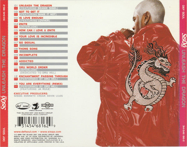 Sisqó – Unleash The Dragon CD VG/VG