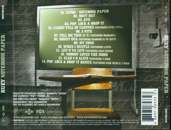 Huey – Notebook Paper CD Mint Condition