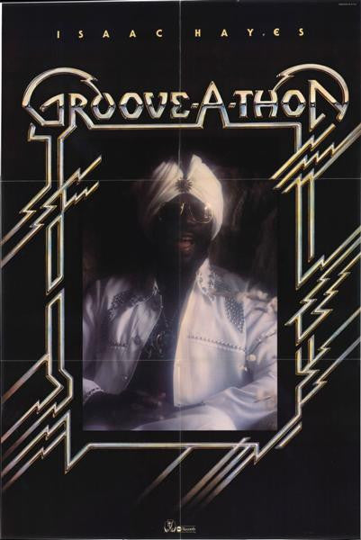 Isaac Hayes – Groove-A-Thon Vinyl LP Poster Included VG+/VG+
