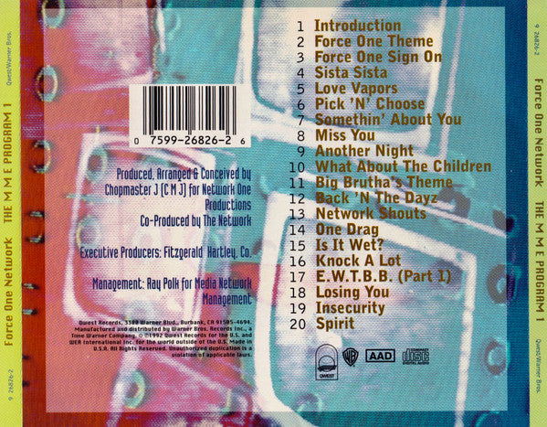 Force One Network ‎– The M M E Program 1 CD Mint Condition