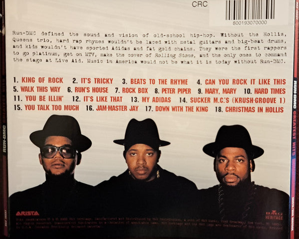 Run-DMC – Greatest Hits CD VG+/VG+