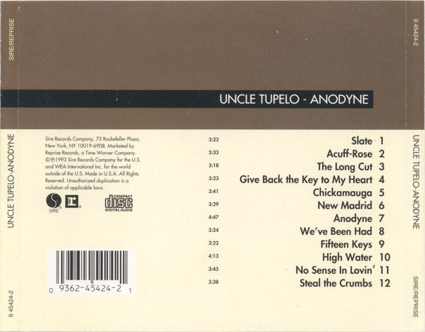Uncle Tupelo – Anodyne CD VG+/VG+
