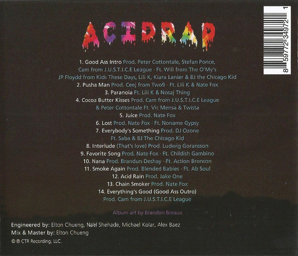 Chance The Rapper- acid Rap 10 Year Anniversary CD Mint Condition
