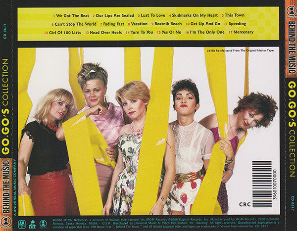 Go • Go's* – VH1 Music First - Behind The Music: Go • Go's Collection CD Mint Condition