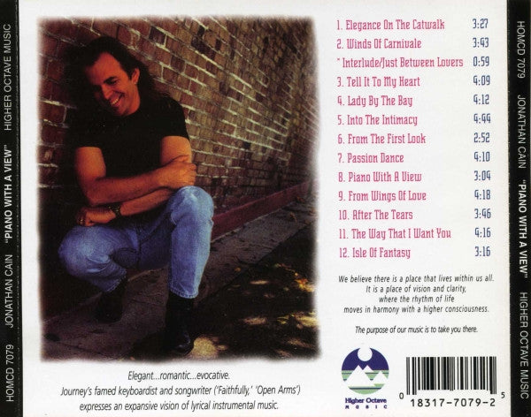 Jonathan Cain – Piano With A View CD VG+/VG+