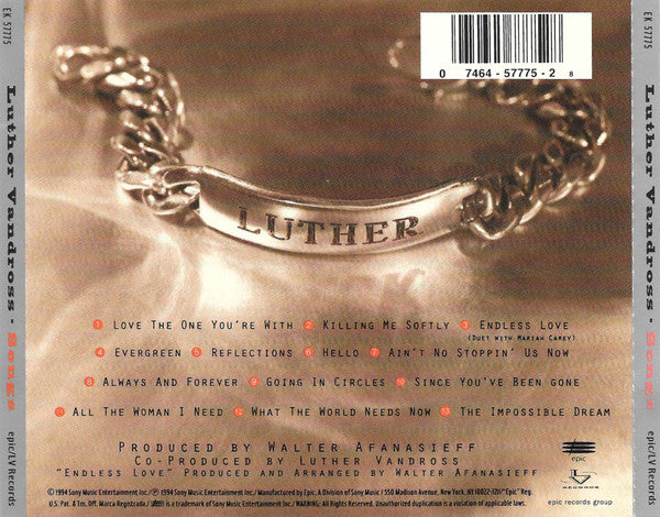 Luther Vandross – Songs CD VG+/VG+