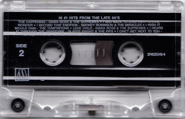 Various ‎– 16 #1 Hits From The Late 60's Cassette