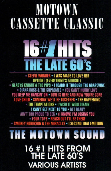 Various ‎– 16 #1 Hits From The Late 60's Cassette