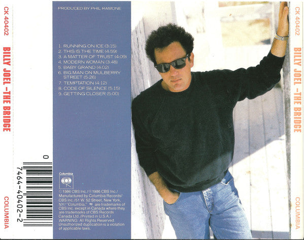 Billy Joel – The Bridge CD VG+/VG+