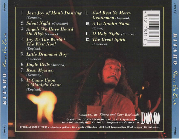 Kitaro ‎– Peace On Earth CD VG+/VG+