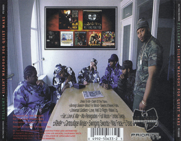 Killarmy ‎– Silent Weapons For Quiet Wars CD VG+/VG+