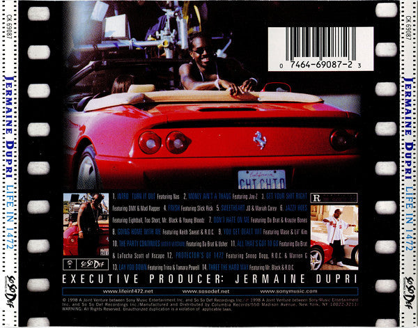 Jermaine Dupri ‎– Life In 1472 (The Original Soundtrack) CK 69087 CD VG+/VG+