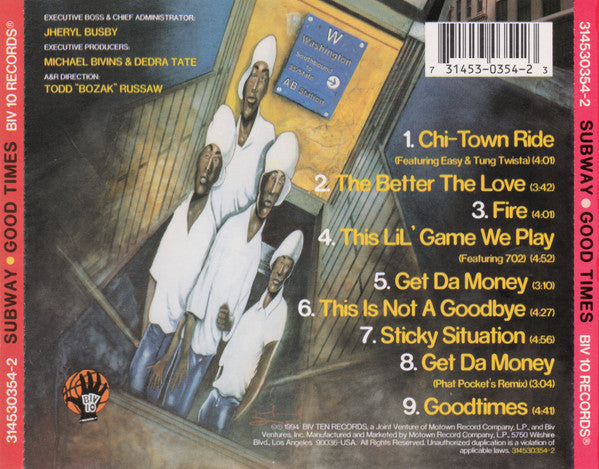 Subway – Good Times CD VG+/VG+
