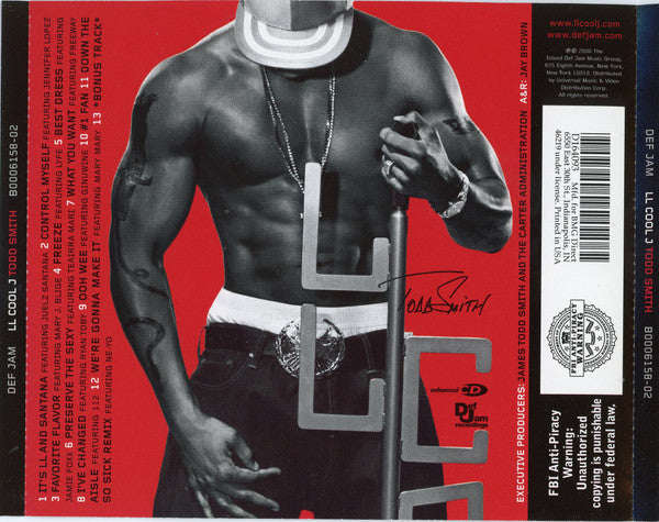 LL Cool J – Todd Smith CD VG+/VG+