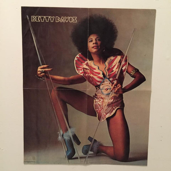 Betty Davis ‎– They Say I'm Different Vinyl LP VG/G Poster Included