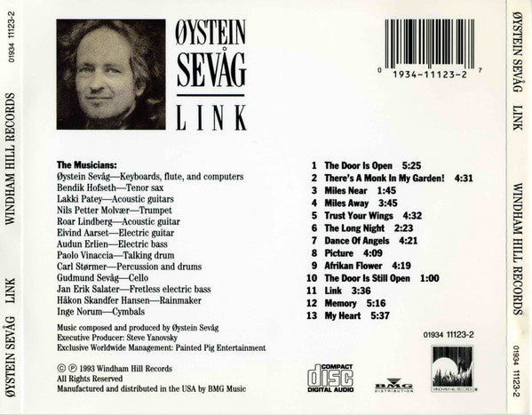 Øystein Sevåg – Link CD VG+/VG+