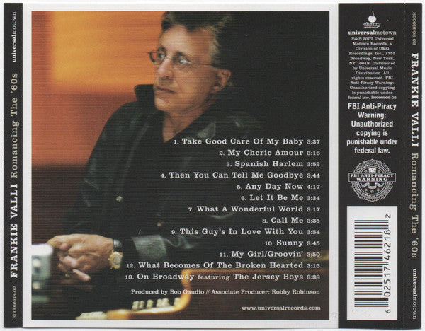 Frankie Valli – Romancing The '60s CD Mint Condition