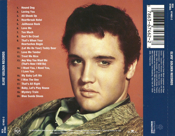 Elvis Presley ‎– Elvis' Golden Records CD VG+/VG+