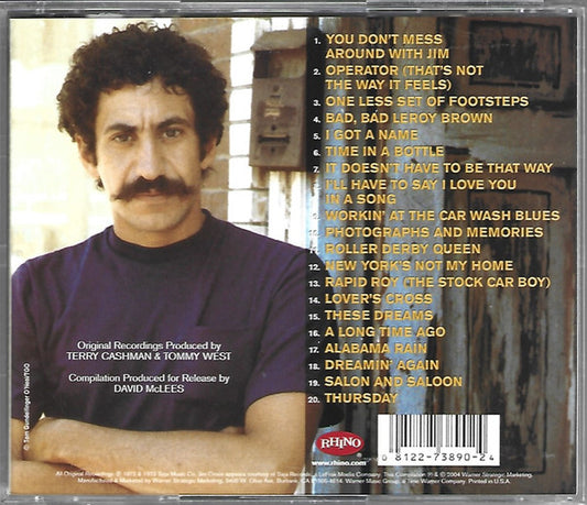 Jim Croce – Classic Hits CD VG+/VG+