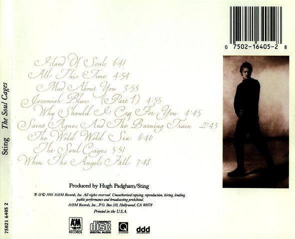 Sting – The Soul Cages CD VG+/VG+