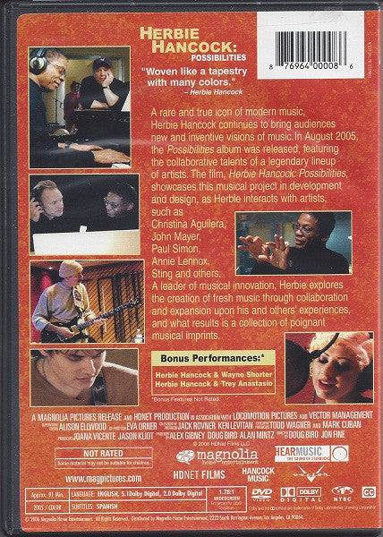 Herbie Hancock ‎– Possibilities DVD+CD