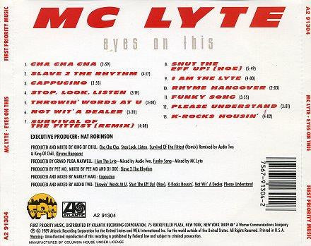 MC Lyte – Eyes On This CD VG+/VG+