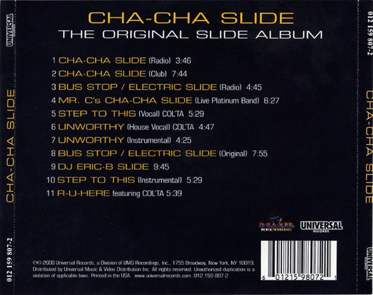 Various – Cha-Cha Slide: The Original Slide Album CD VG+/VG+