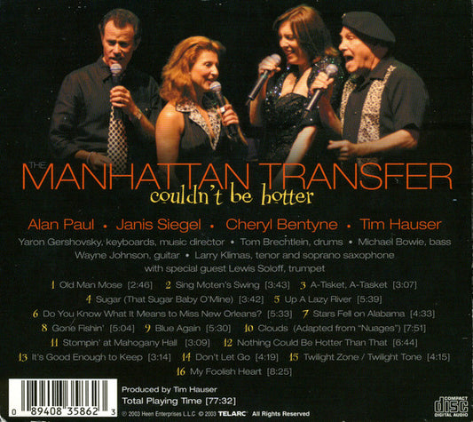 The Manhattan Transfer – Couldn't Be Hotter CD VG+/VG+