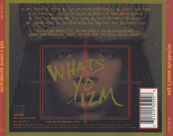 eryKahBadu* – Mama's Gun CD VG/VG
