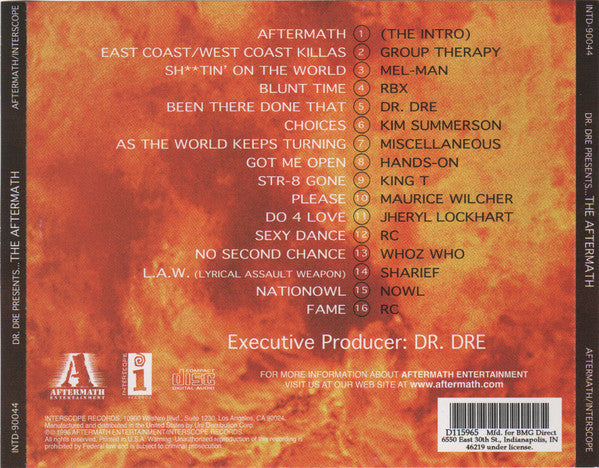Dr. Dre ‎– The Aftermath CD Mint Condition