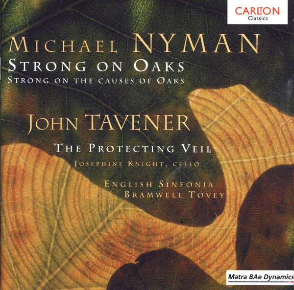 Michael Nyman, John Tavener, Josephine Knight, English Sinfonia, Bramwell Tovey – Nyman: Strong On Oaks, Tavener: The Protecting Veil CD Mint Condition