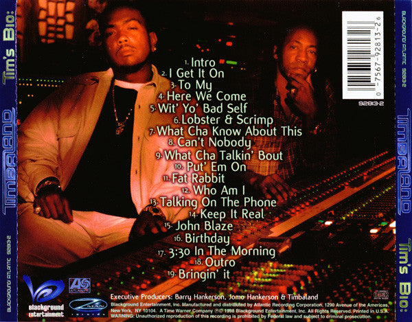Timbaland – Tim's Bio: From The Motion Picture: Life From Da Bassment CD Mint Condition