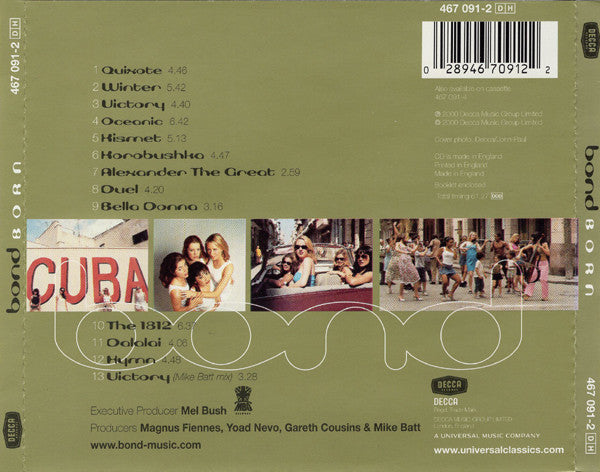 Bond ‎– Born CD VG+/VG+